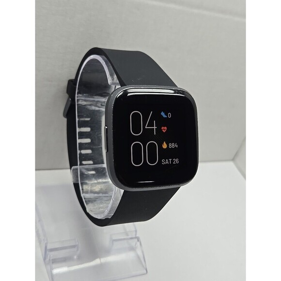 Fitbit Versa 2 Activity Tracker Gray Black 40mm Alexa WR50M Always On W/ Charger - Picture 3 of 10